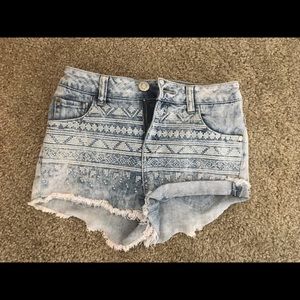 Denim shorts